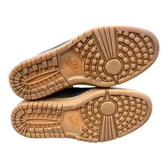 Nike Women Size 7 Dunk Sky High Sneakerboot Dark Loden Anthracite - Picture 8 of 10